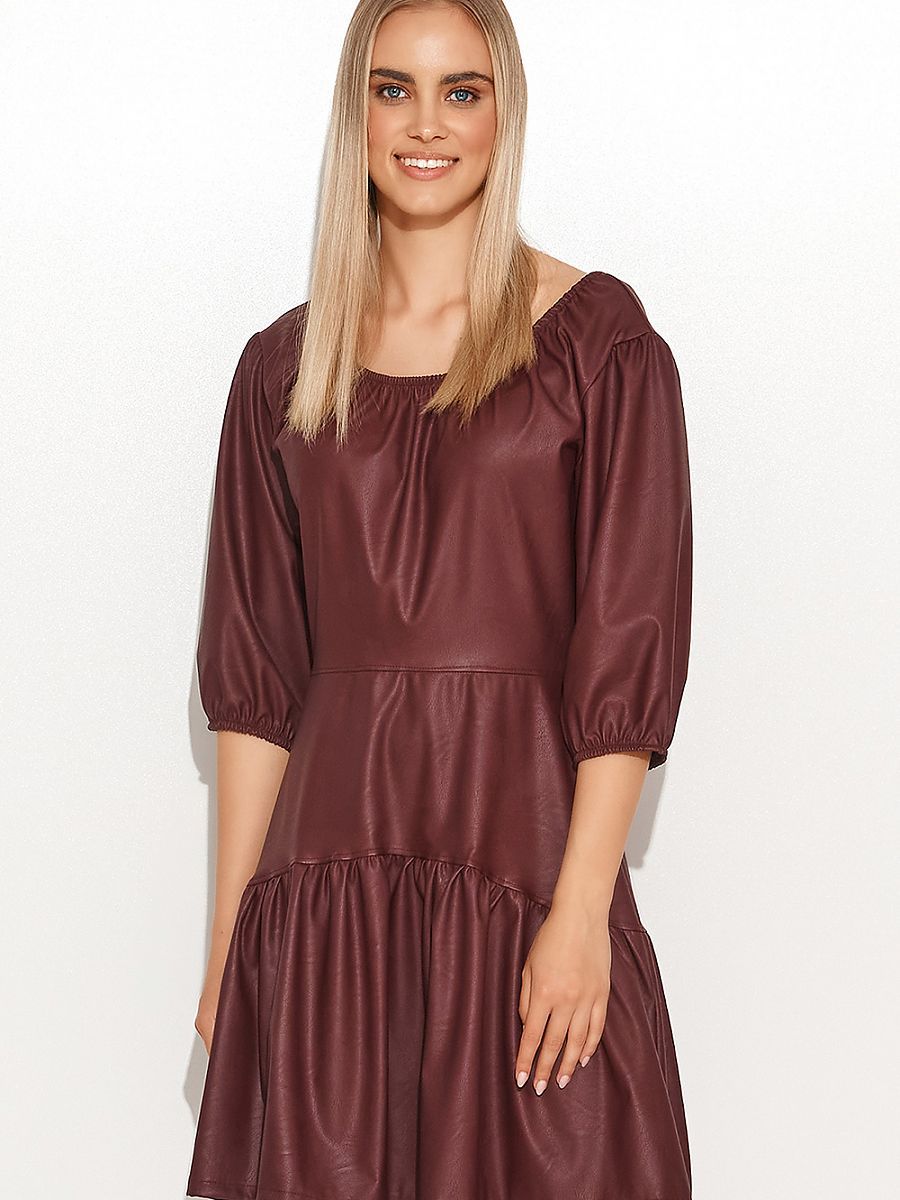  Evening dress model 156996 Makadamia 