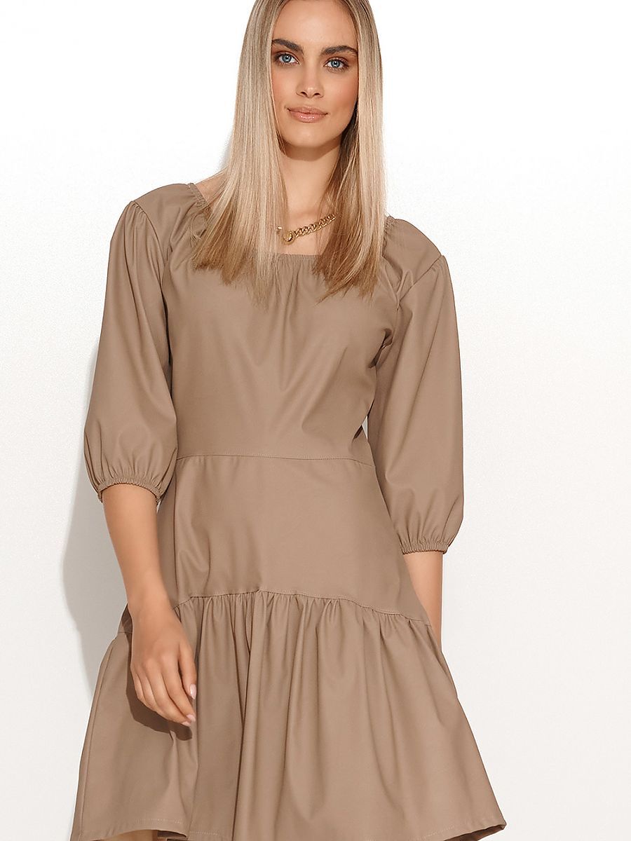  Evening dress model 156997 Makadamia 