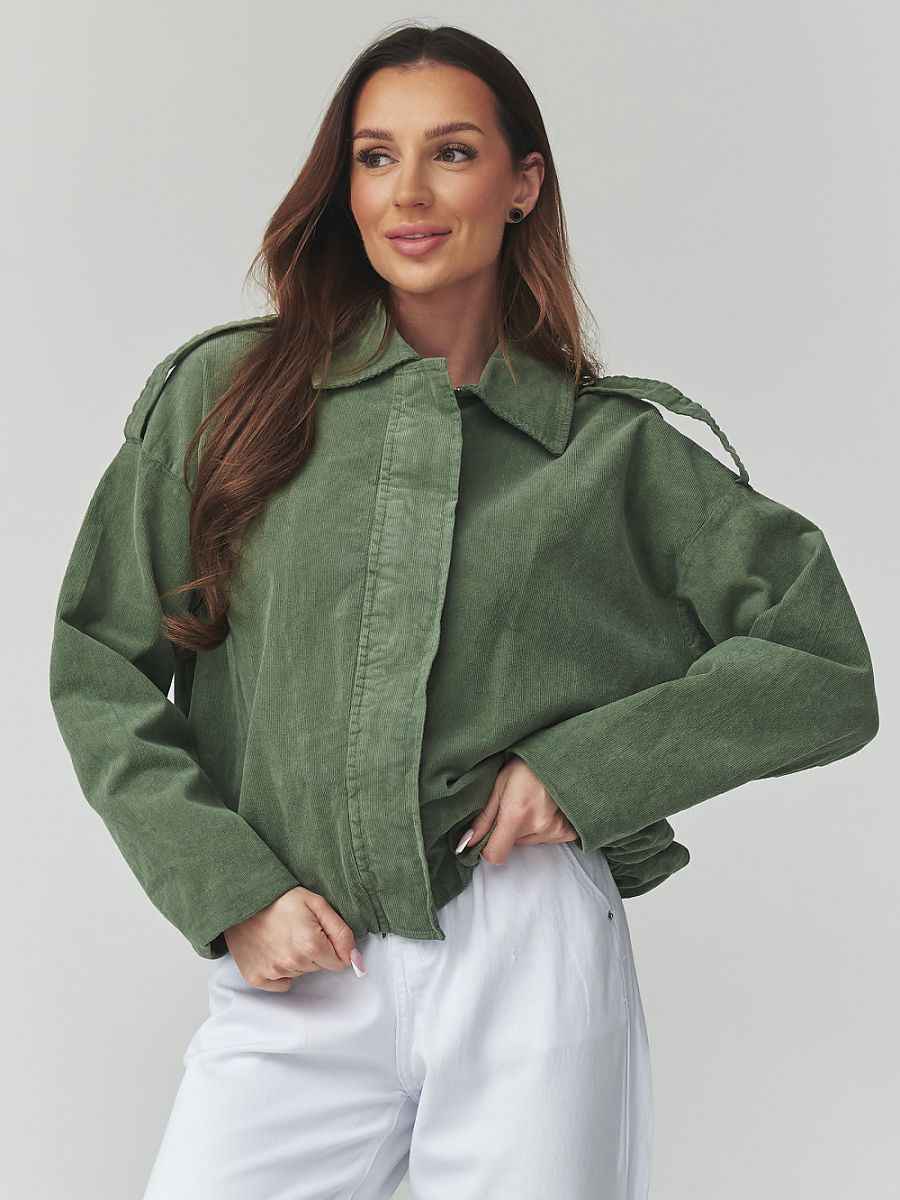  Corduroy jacket model 225691 Makadamia 